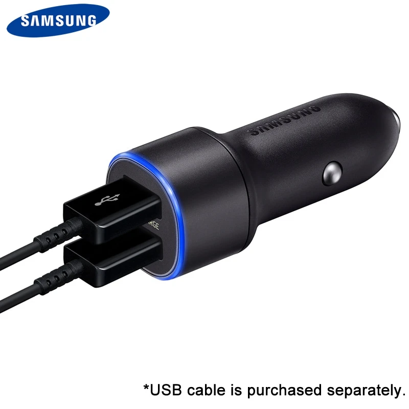 Оригинальный SAMSUNG двойной EP L1100 быстрой зарядки для Samsung Galaxy S10Plus S9 S8 S7 A7 A5 C7 C5 usb