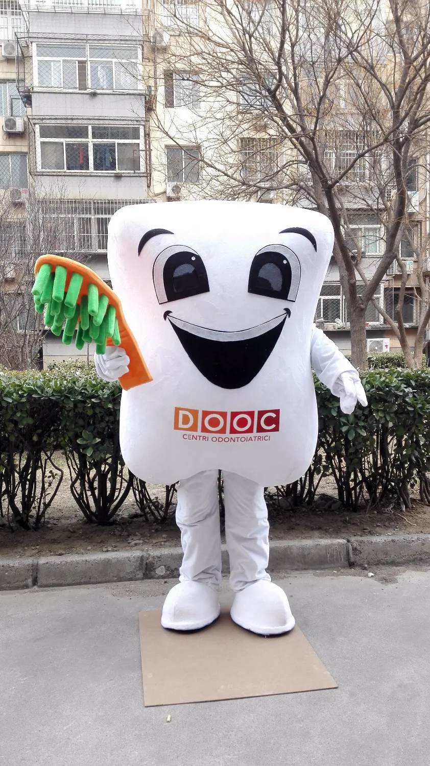 Костюм талисмана зубной щетки с зубцами костюм на заказ аниме косплей комплект