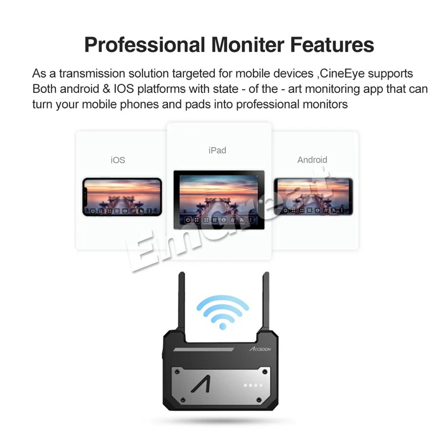 Accsoon CineEye 5G беспроводной видео передатчик передачи устройство для IOS iPhone iPad Andriod