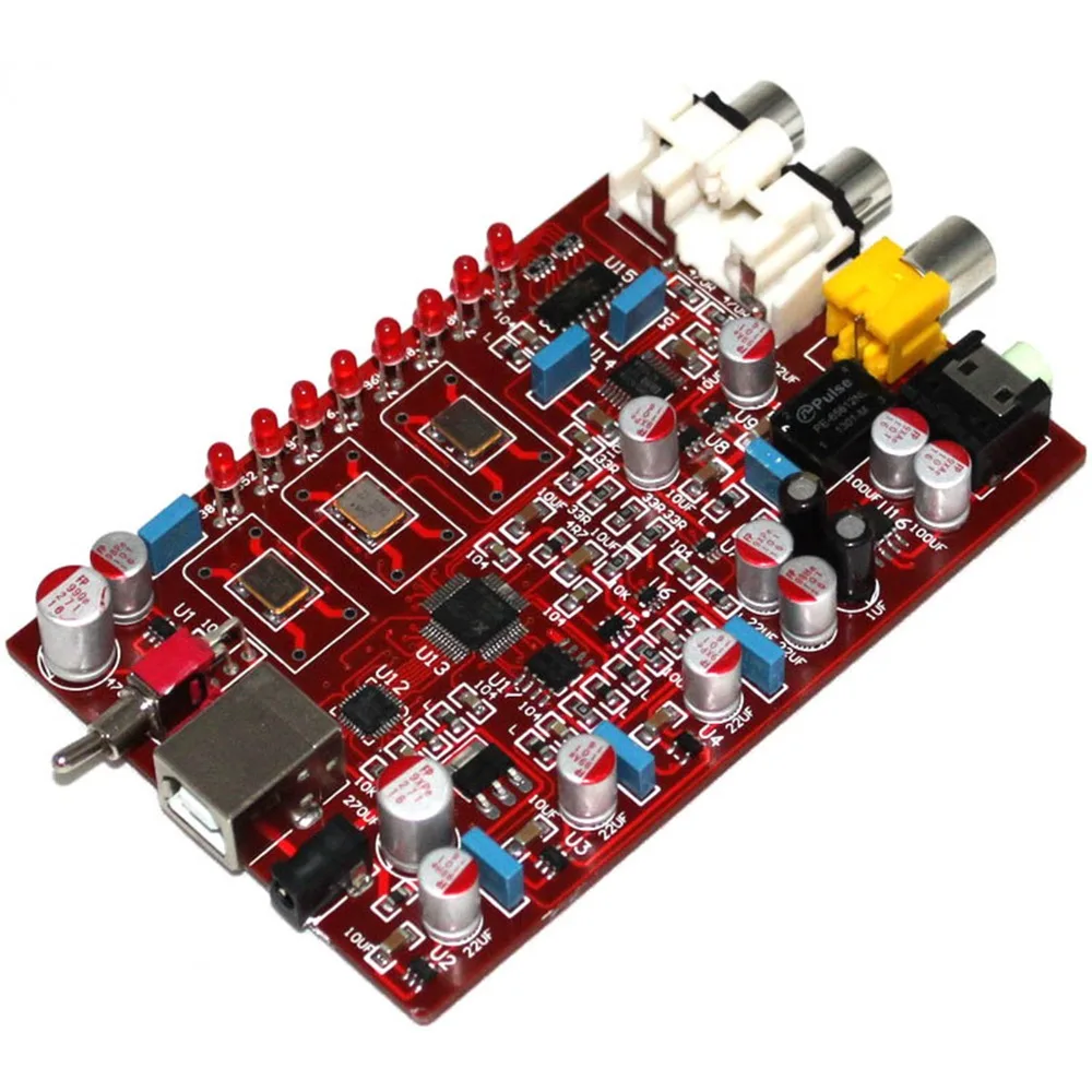 XMOS PCM5102 TDA1308 USB DAC 384 кГц/32 бит кодировщик готовая плата YJ0094|Усилители мощности| |