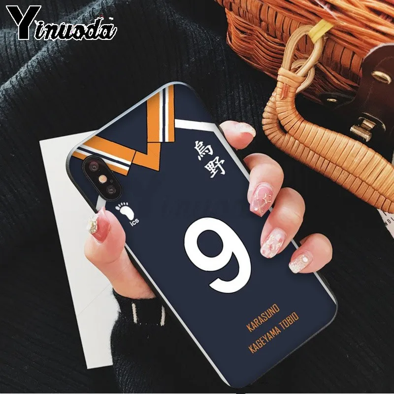 Yinuoda Haikyuu Hinata атака аниме Новинка чехол для телефона Fundas Apple iPhone 8 7 6 6S Plus X XS MAX 5 5S SE XR
