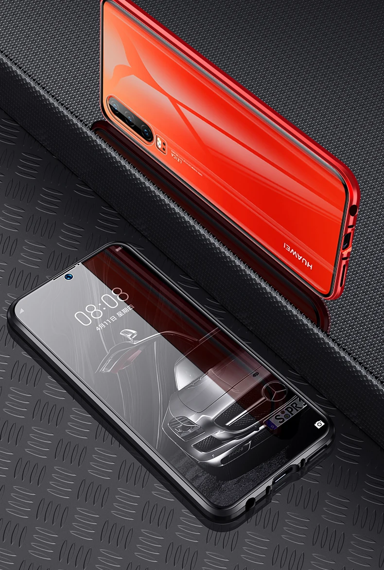 360 Полный Магнитный чехол для телефона huawei P30 Pro mate 30 mate 20X P20 двойной стеклянный металлический бампер Honor Note 10 9X V10 V9 8X чехол