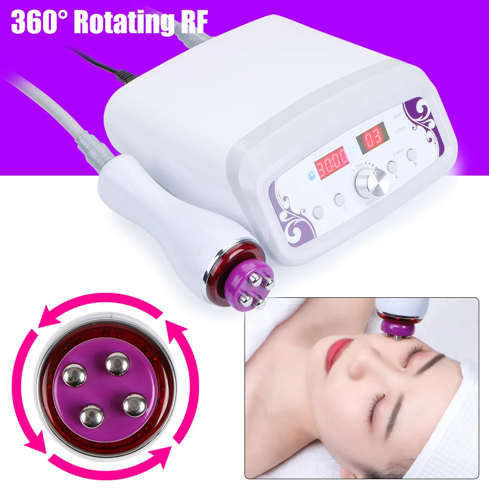 1MHz Rotating 360° RF sagging skin Tightening Anti Wrinkle Beauty Skin Rejuvenation Machine