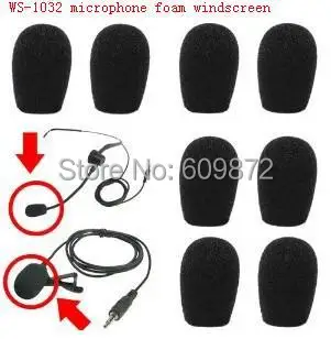 

Linhuipad Microphone Foam Windscreens, WS-1032 ,Sponge windshield ,10mm opening and 32mm inner length ,10 pcs /lot