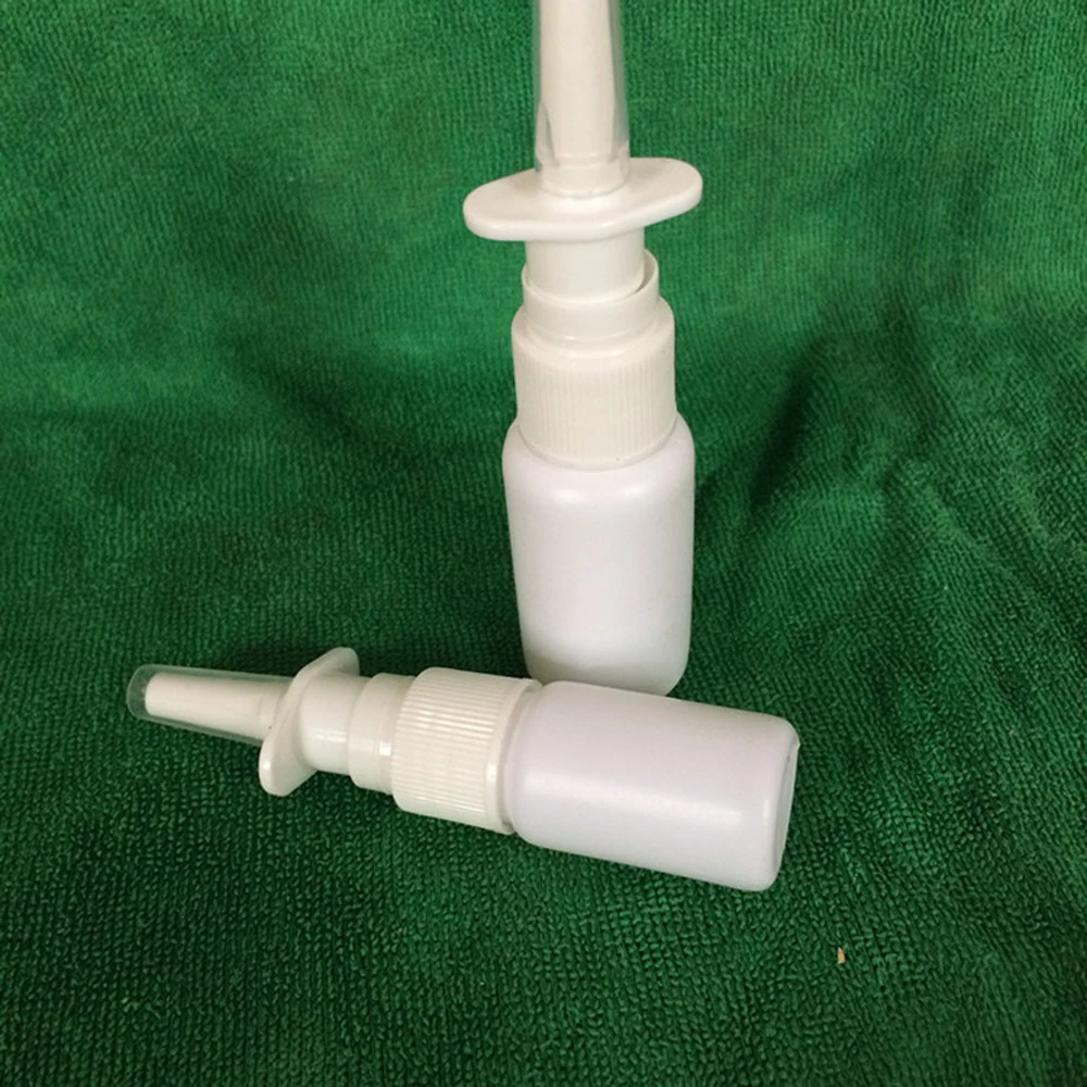 50 шт. 10 мл бутылка белого цвета Пластик флаконы для Назального спрея спрейер