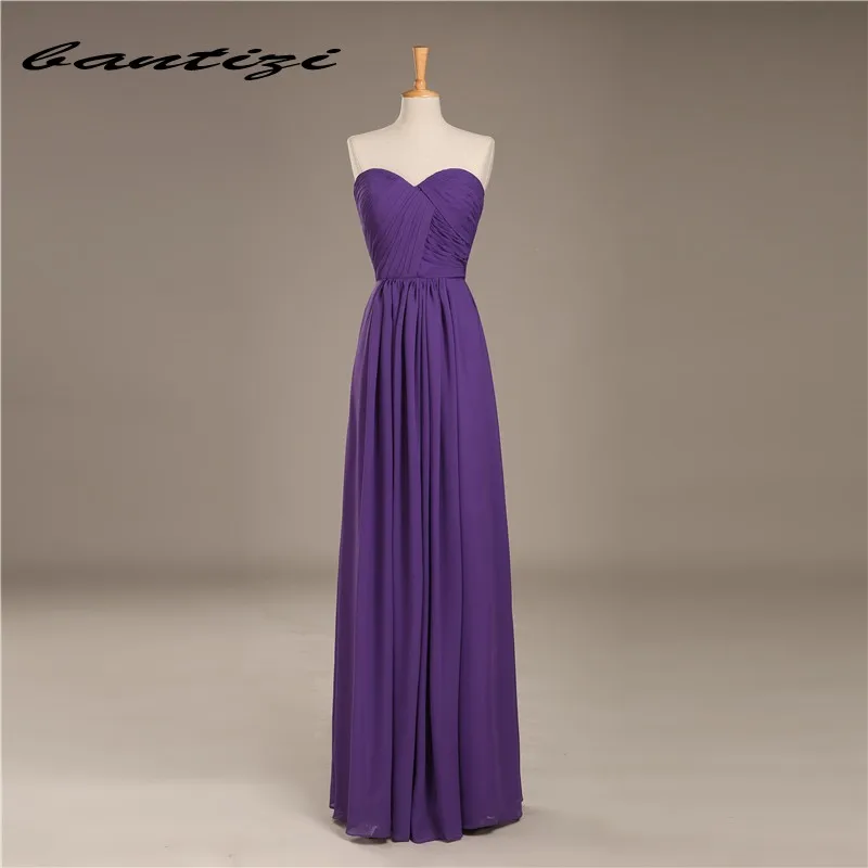 Дешевые Длинные платье подружки невесты Новинка 2017 года Line шифон Pleat настоящая