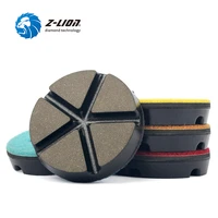 z lion 3pcs ceramic polishing pad 75mm concrete floor grinding wheel diamond polishing pads dry wet use coarse grinding
