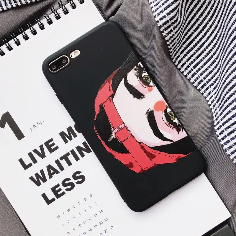 Холодный красный шляпа девушка чехол для телефона samsung Note8 s8 plus Чехлы Прекрасный