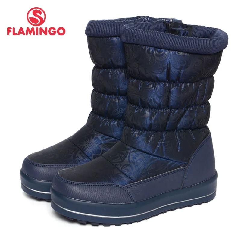 Фламинго 2017 новая коллекция зимние модные сапоги с шерстью высокого качества