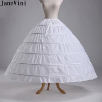 janevini 6 hoops petticoat ball gown underskirt bustle petticots underskirt crinoline petticoat for wedding dresses jupon noir