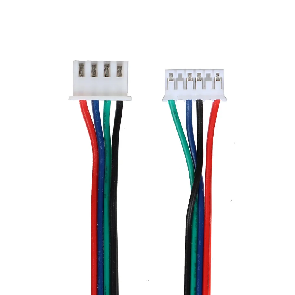 NEMA 17 4pin шаговый двигатель кабель с HX2.54 разъем 1 м длинный белый терминал Dupont кабель для Reprap Prusa i3 3d принтер Ramps