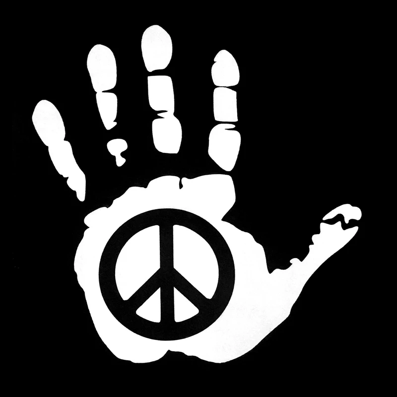 14 5 см * 15 знак мира ручная виниловая фотография черная/Серебряная Фотография |