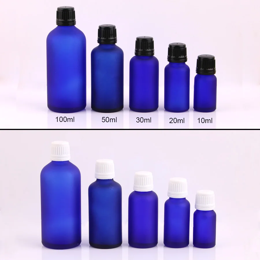 Merx Beauty 17 шт. 45 г винтовая крышка матовая синяя стеклянная бутылка эфирного масла