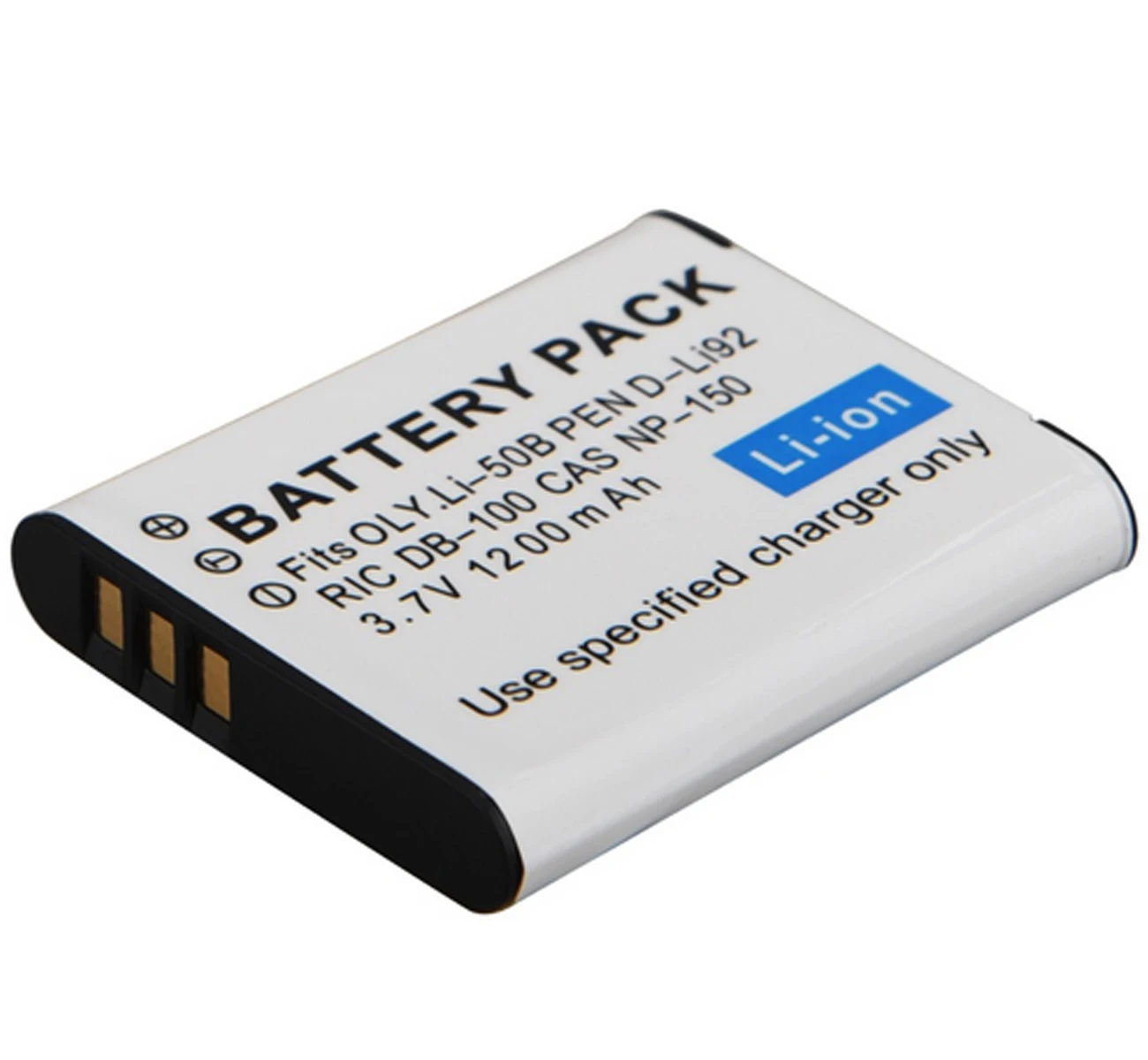 

Rechargeable Lithium-ion Battery Pack for Panasonic VW-VBX090, VW-VBX090-W, VW-VBX090E-W and Ricoh DB-100, DB100