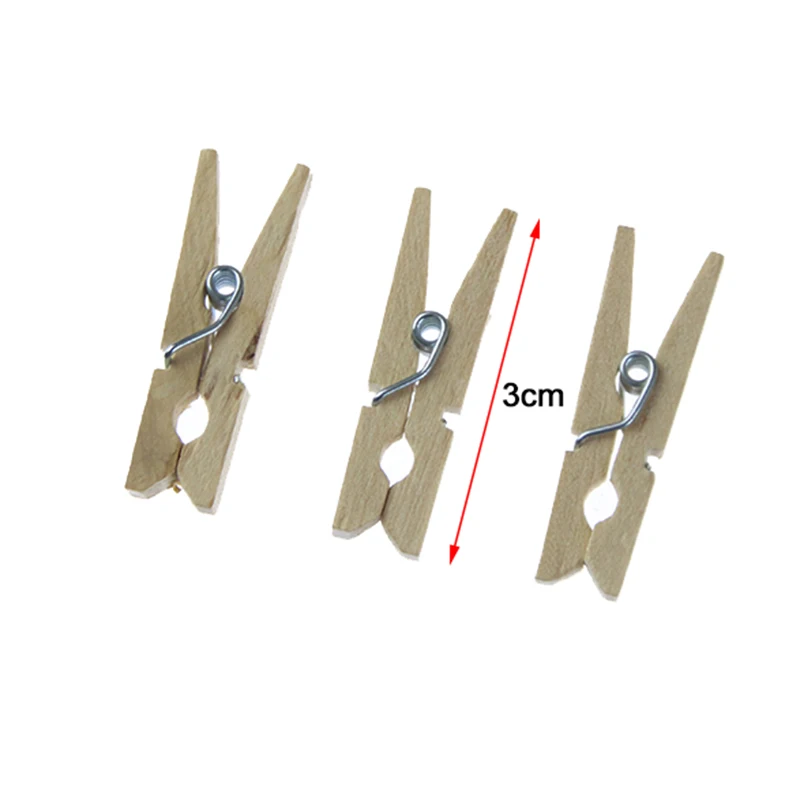 50 шт. прищепки из натурального дерева 30 мм|clips for photos|natural wood clipwooden clips |
