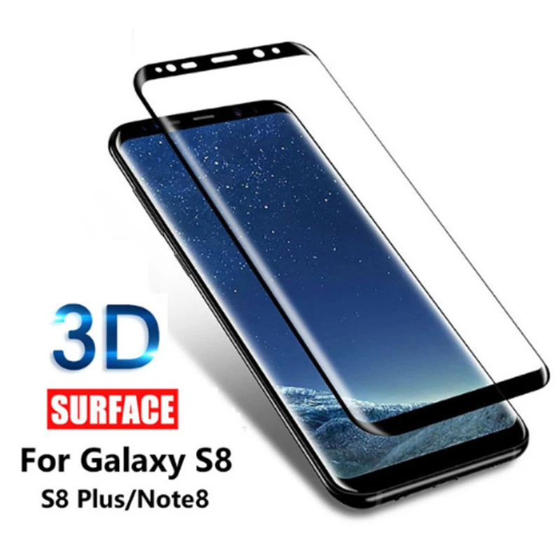 3D закаленное стекло для samsung galaxy s9 plus s8 s7 S10e S10 A8 Защитная пленка экрана sansung galax note 8