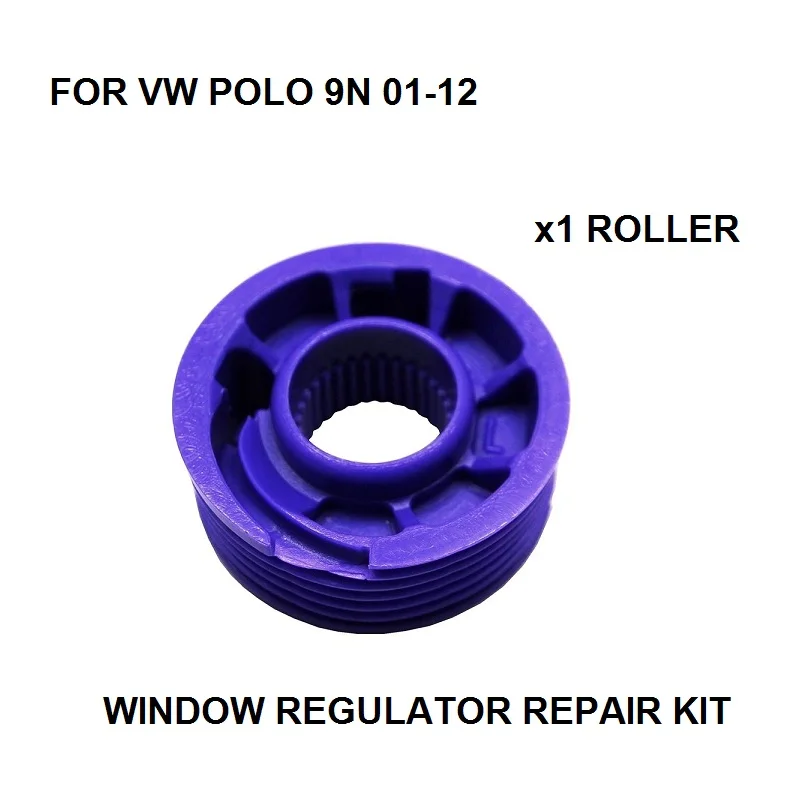 x1 ROLLER FOR VW POLO 9N WINDOW REGULATOR REPAIR CLIP FRONT LEFT 2001-2012 NEW