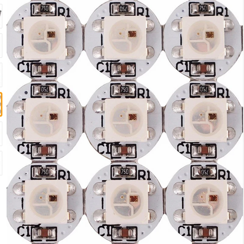 Светодиод WS2812B индивидуально адресуемый WS2811 IC rgb белый/черный 2812b светодиодный