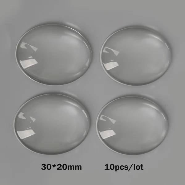 Oval 30x20mm 10pcs Горячее предложение, Круглый квадратный овальный плоский задний прозрачный увеличительное стекло, кабошон, камея, покрытие для изготовления ювелирных изделий своими руками - Цвет: Oval 30x20mm 10pcs