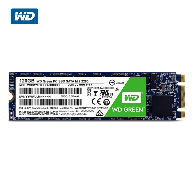 Внутренний твердотельный накопитель Western Digital WD Green SSD 120 ГБ 240 TLC M.2 2280 дюйма |