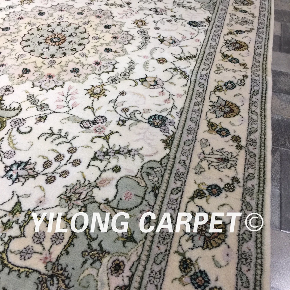 Yilong ковер 4 &quotx 6&quot ручной вязки шерсть шелк персидский Восточный домашний