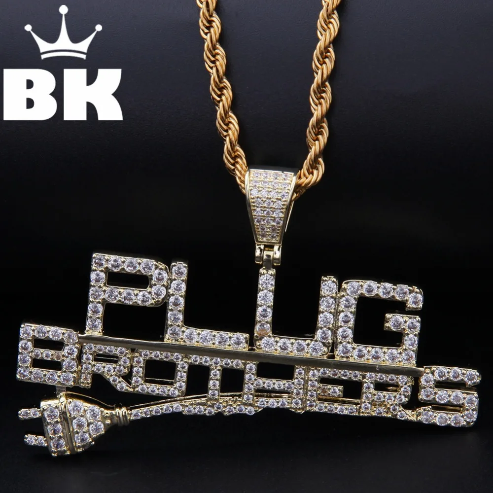 Ожерелье в стиле хип хоп BLING KING выполненное на заказ с кубическим цирконием