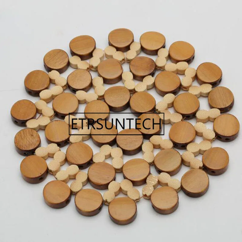 15/21cm Desk Table Mats Round Bamboo Placemat Insulation Pads Against Hot Coasters Hollow Pot Cup Mat 100pcs | Дом и сад