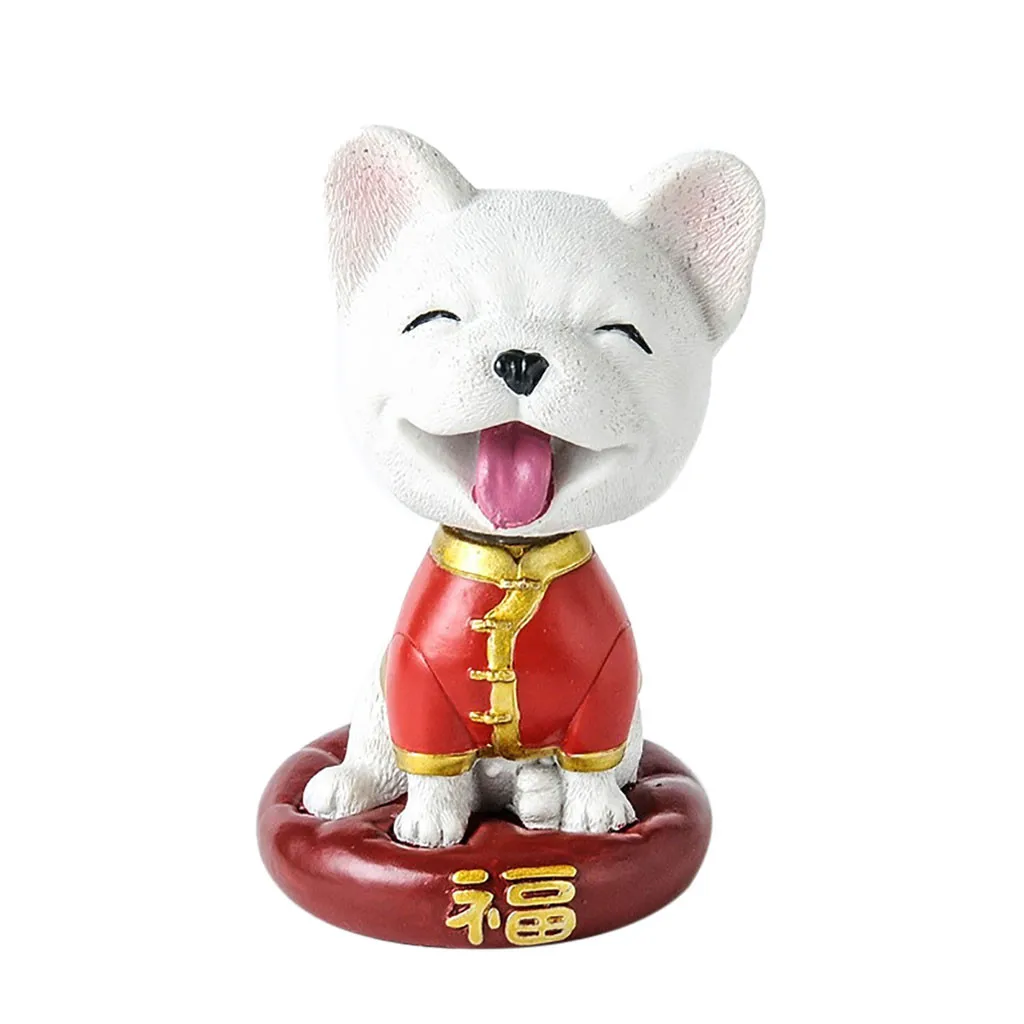Fu Wangcai Shaking His Head Dog Ornaments Car Creative Resin Home Craft Decoration Crafts Gifts | Автомобили и мотоциклы