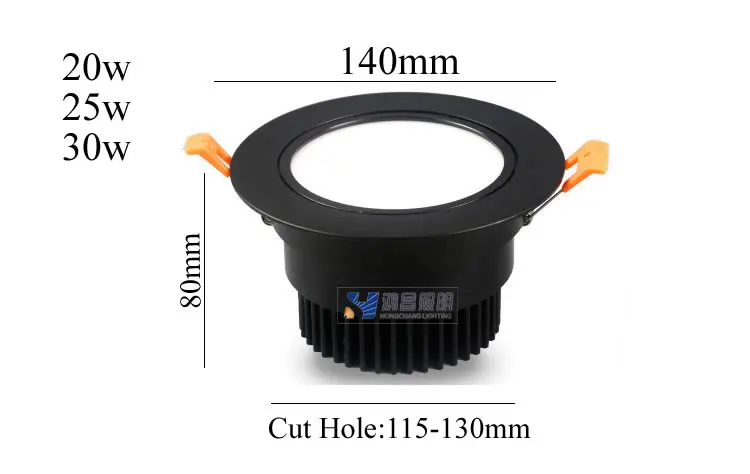 Новейшие 7 Вт 10 12 15 18 20 25 30 40 Cree Cob светодиодный даунлайт с регулируемой яркостью