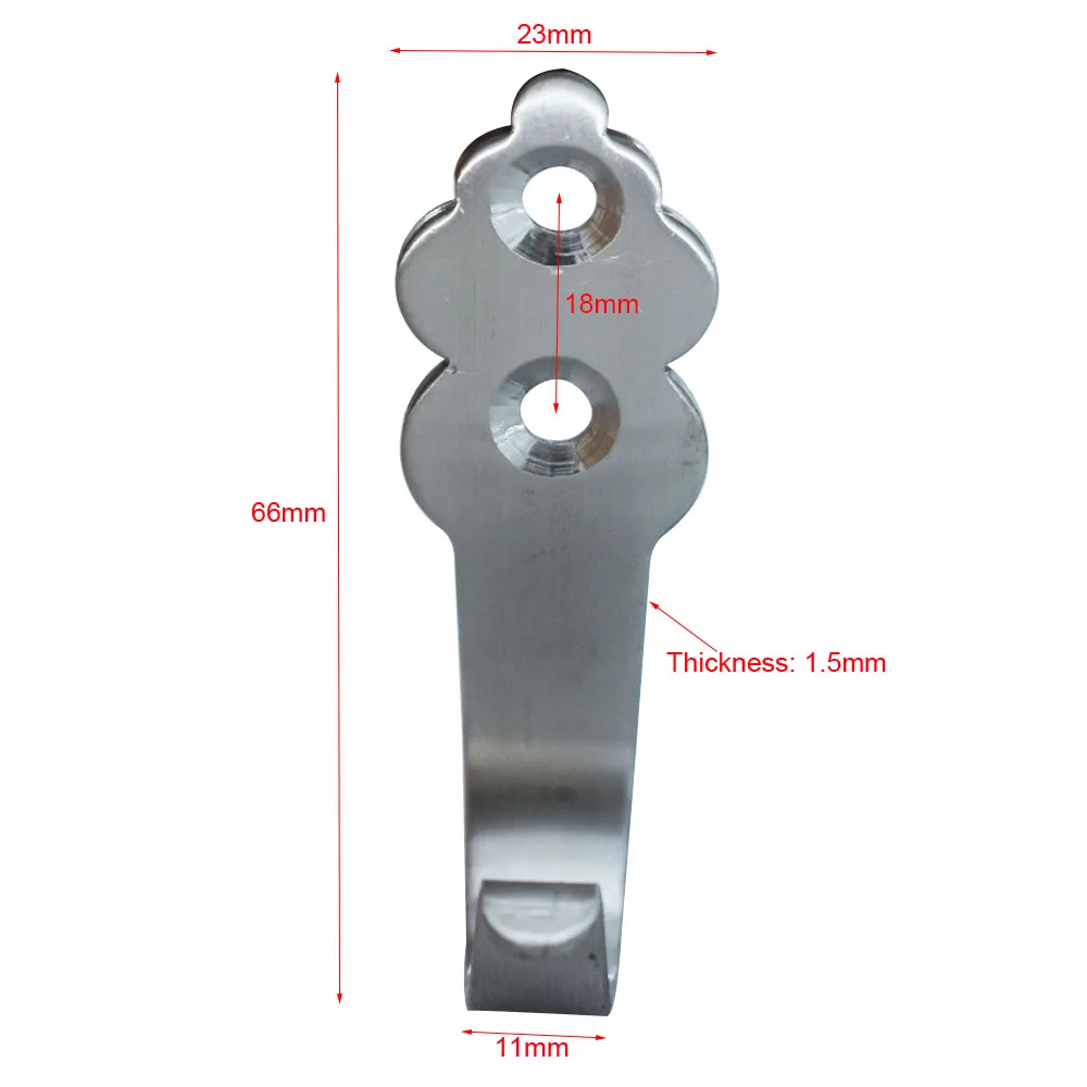 Бесплатная доставка настенные крючки для одежды из нержавеющей стали 28x66 мм