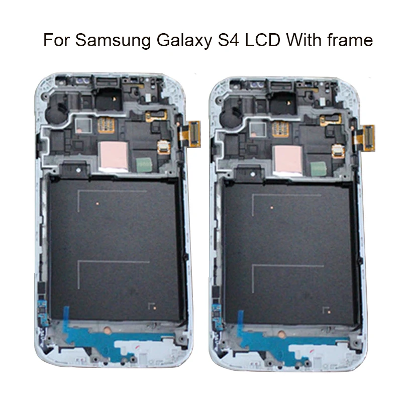 ЖК дисплей KJT Super AMOLED для SAMSUNG Galaxy S4 с рамкой GT i9500 i337 сенсорным экраном и