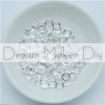 6mm Clear 800pcs 4 мм/6 мм/8 мм DIY кулон аксессуары для ювелирных изделий кабошон купола Круглые Капли воды прозрачный клей бусины - Цвет: 6mm Clear 800pcs