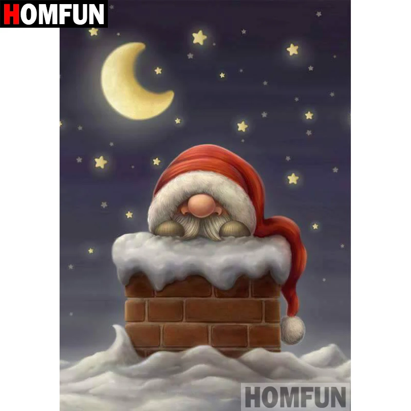 Алмазная 5D картина HOMFUN сделай сам полноразмерная/круглая вышивка крестиком