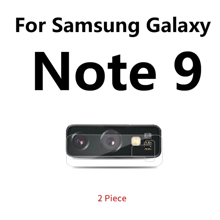 for samsung note9 2 шт Камера защитное устройство для объектива закаленное Стекло пленка для iPhone7 8 X samsung s9 s8 note8 s9+ плюс объектив задней камеры протектор - Цвет: for samsung note9