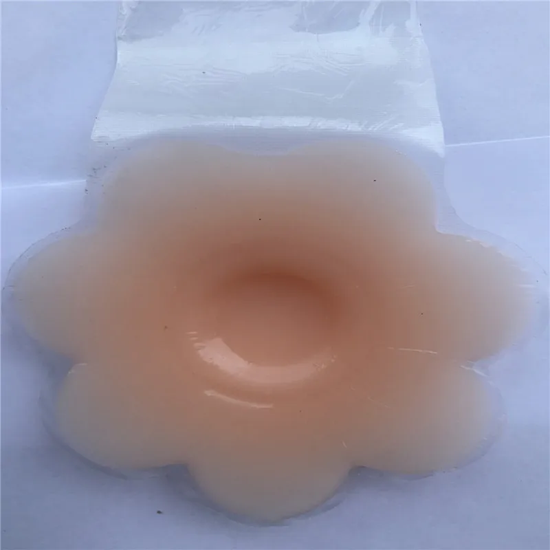 100pcs/Fashionable Beauty Small Cover With Flower Shape Reusable Silicone Nipple Covers