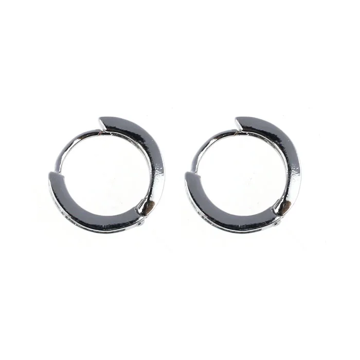 Новинка 2018 Модные посеребренные маленькие круглые квадратные серьги кольца Huggie