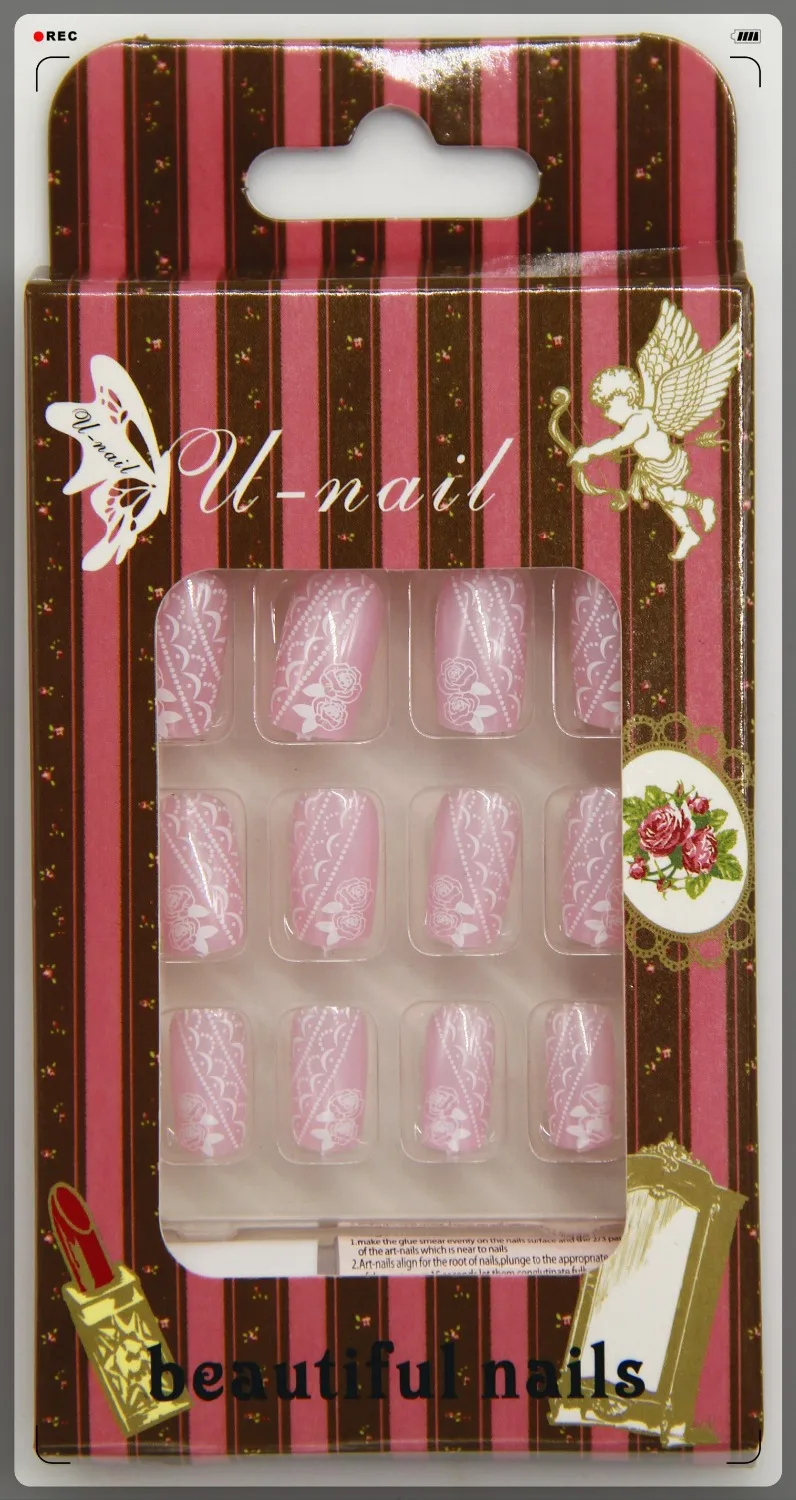 24PiecesColourful Natural False Nail Art Tips Sticks Polish Display Fan Practice Tool Board Nails Tools J010 | Красота и здоровье