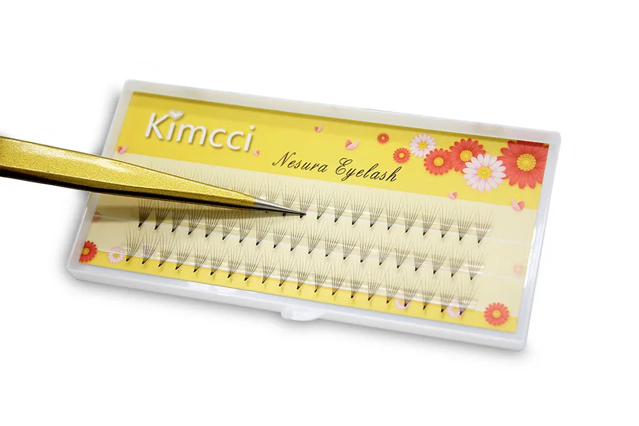 Kimcci 2D/3D/4D/5D/6D Профессиональные Индивидуальные Накладные ресницы наращивание натуральных мягких черных наращивание накладных ресниц макияж ресницы