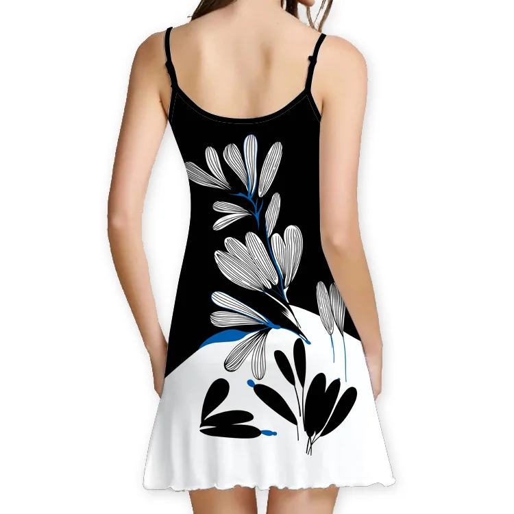 Сексуальное платье 2019 летнее элегантное ТРАПЕЦИЕВИДНОЕ ПЛАТЬЕ милое женское с