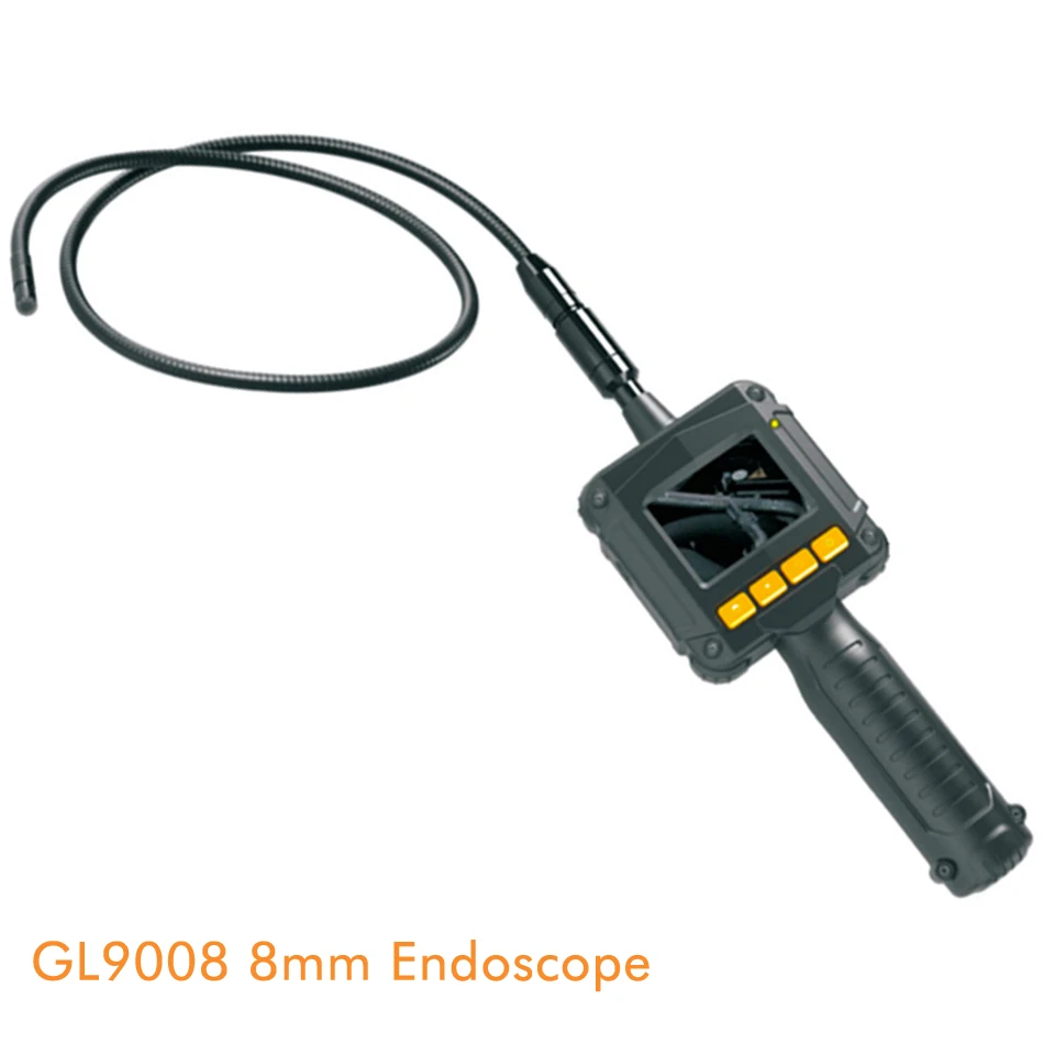 Водонепроницаемый эндоскоп GL9008 8 мм IP67 с цветным ЖК монитором и камерой|endoscope