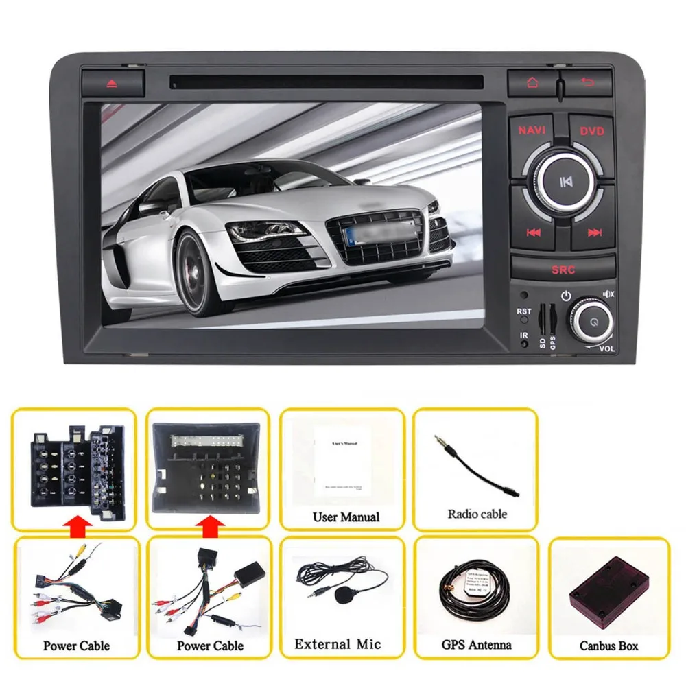 7 &quot8 Core Android 8 0 радио автомобиль AUDI A3 P с симфония стерео Оперативная память 4 ГБ car