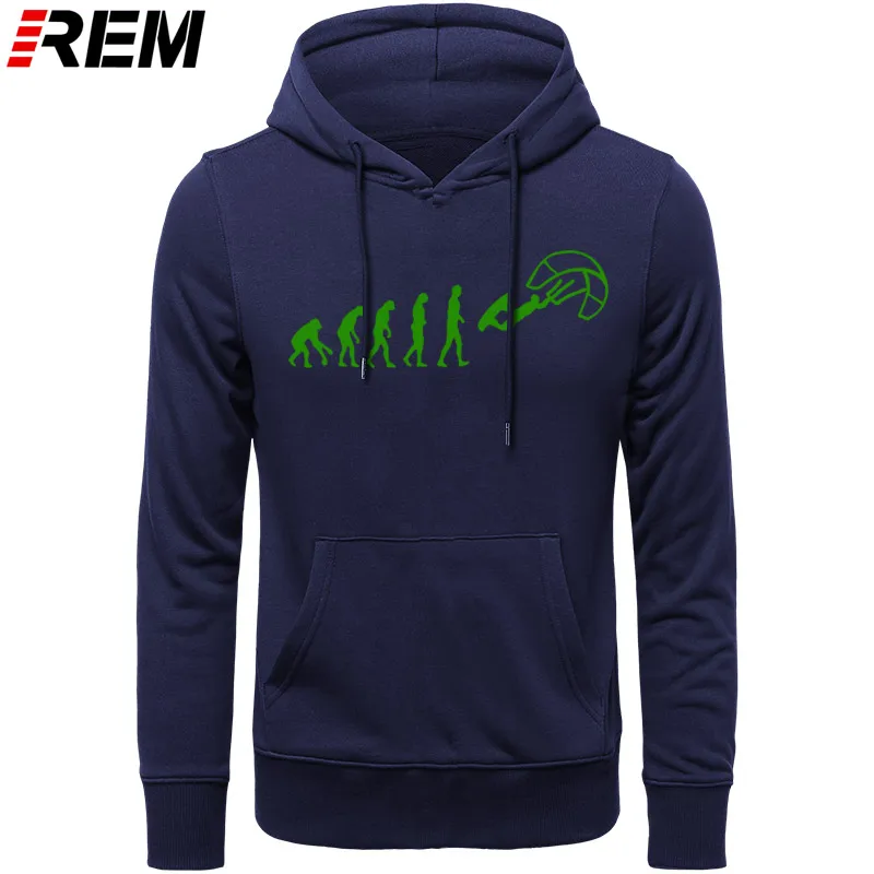 NAVY GREEN Забавный китесюрф толстовки-Кайт Surfinger Эволюция кайт посадочный принт крутой приталенный с буквенным принтом толстовки, свитшоты - Цвет: NAVY GREEN