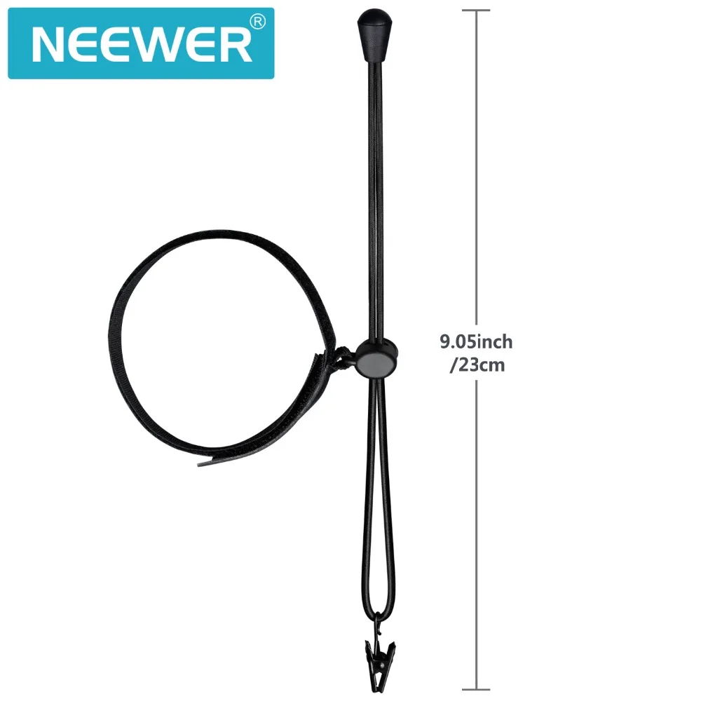 Neewer 12 упаковок фоновые зажимы держатель с 9 05 дюймов/23 см регулируемый эластичный