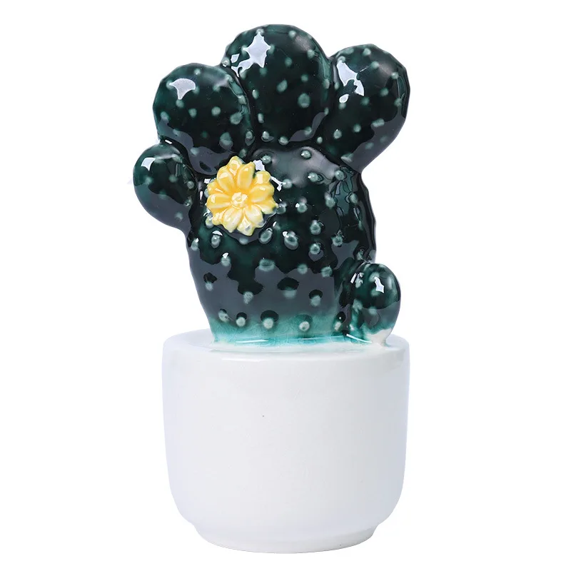 home decoration accessories ornaments decor modern kawaii ceramics cactus Nordic for living room office bedroom desk | Дом и сад