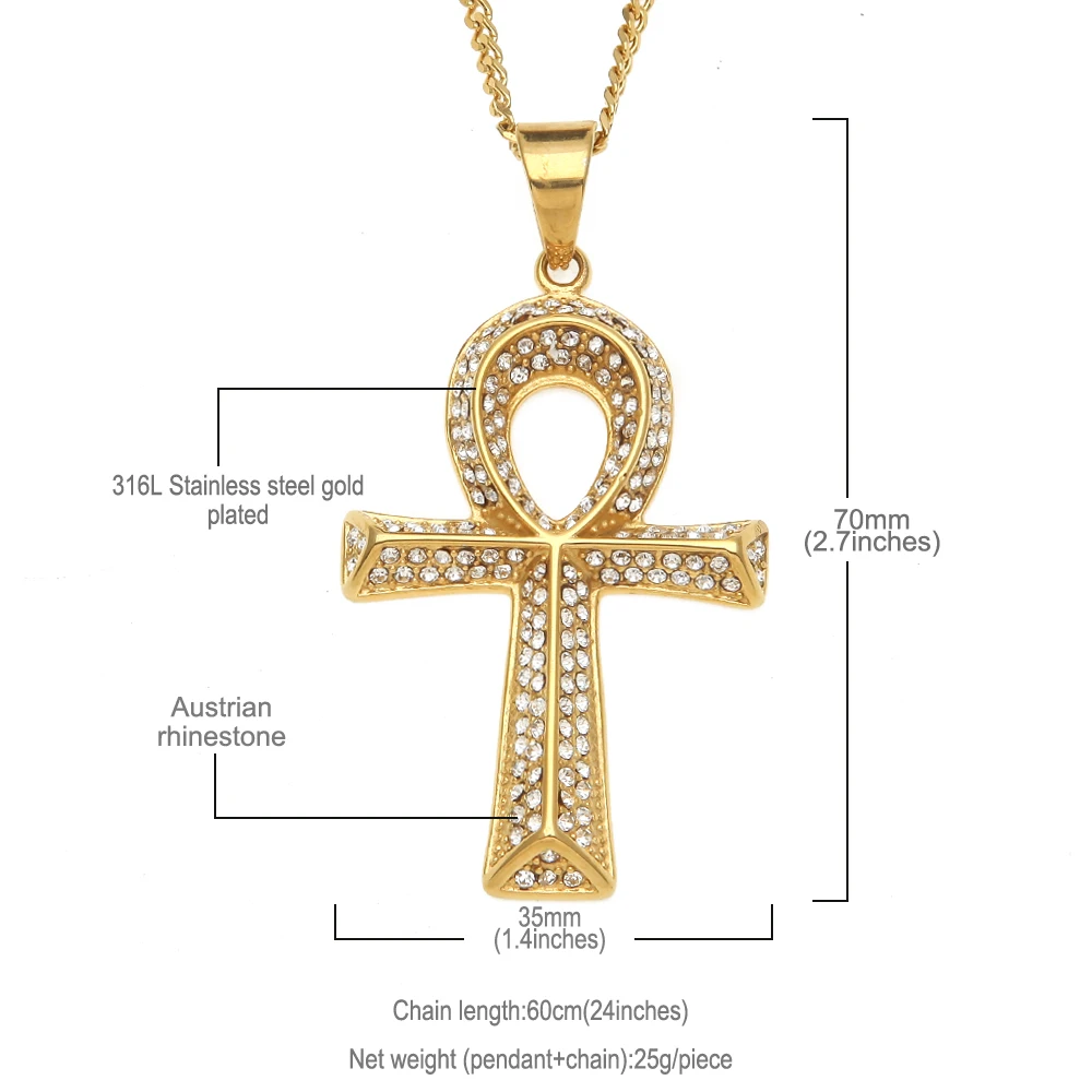 Мужская цепочка на ногу из нержавеющей стали со стразами и кристаллами |