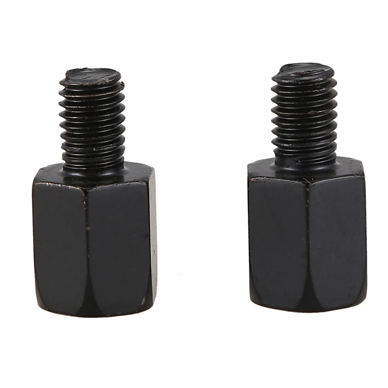 

2 PCS motorcycle MIRROR ADAPTORS CONVERTS CLOCKWISE 8MM TO 10MM BLACK