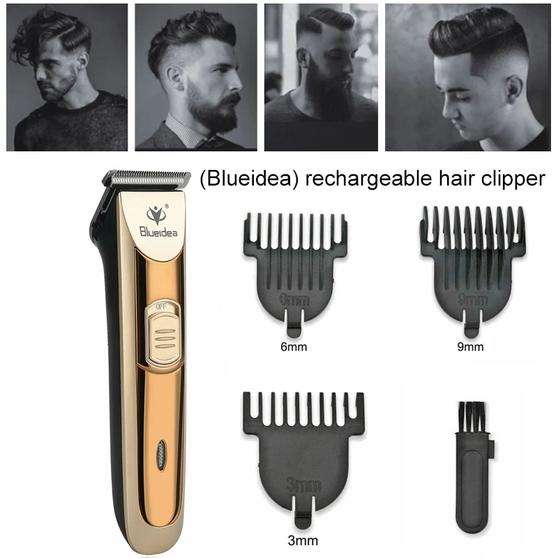 

Professional Electric Hair Trimmer Length Adjustable Hair Clipper Rechargeable Hair Cutting Machine Waterproof Haircut Trimmer