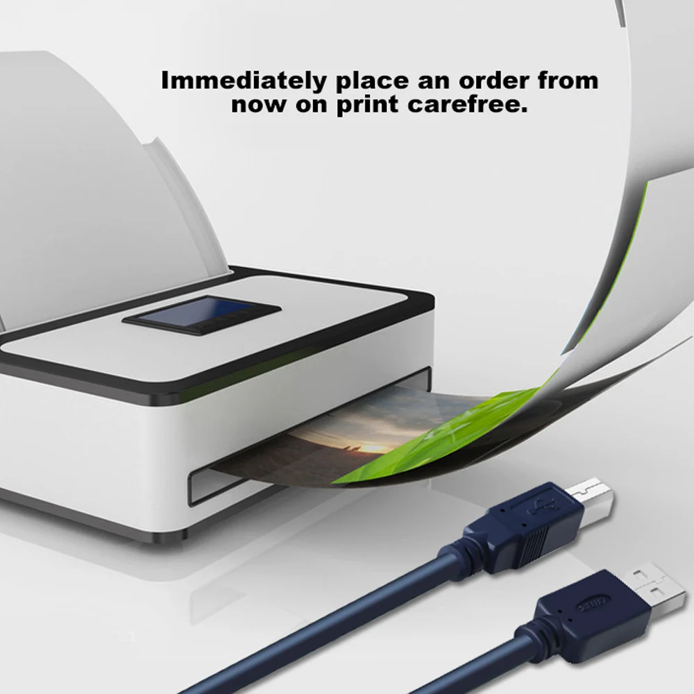 Кабель для принтера USB 2 0 Тип A к B штекер 1 м/1 8 м/3 м/5 м камеры Epson HP|Кабели передачи