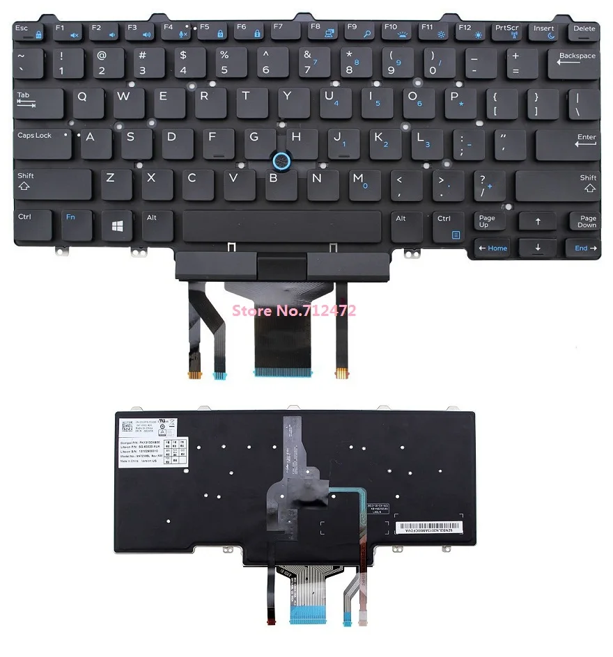 Клавиатура SSEA для ноутбука Dell Latitude E5450 E7450 клавиатура с подсветкой США без рамки