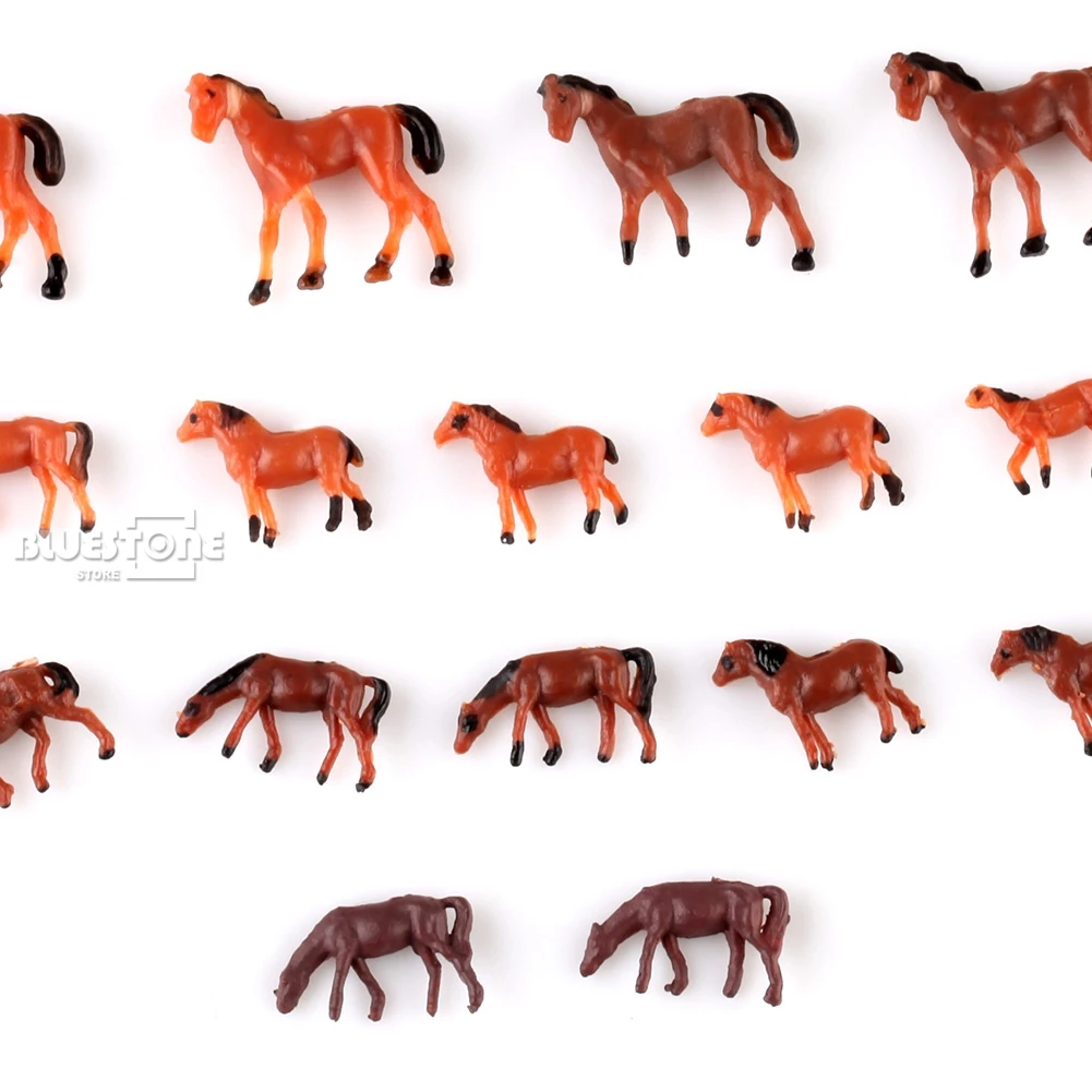 20 шт. 1:150 нарисованные Домашние животные лошади|n scale|scale nhorse scale |